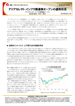 アジアセレクト・インフラ関連株オープンの運用状況