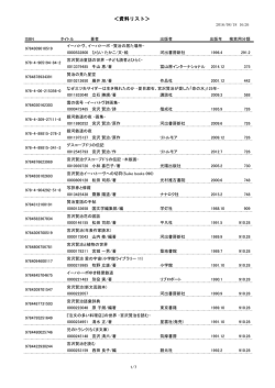 ＜資料リスト＞