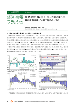 貿易統計 16 年 7 月