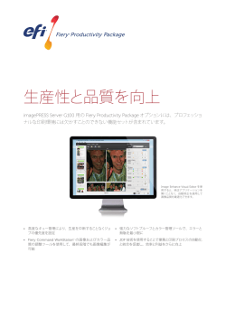 ImagePRESS Server G100用のFiery Productivity Package