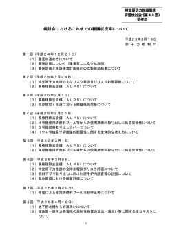 検討会におけるこれまでの審議状況等について