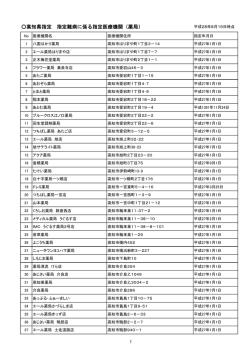 高知県指定 指定難病に係る指定医療機関（薬局）