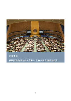 ダウンロード - 模擬国連全米大会日本代表団派遣事業