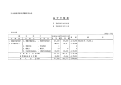 Page 1 社会保険労務士試験特別会計 1 .収入の部 勘 定 宇} 目 大 科 目