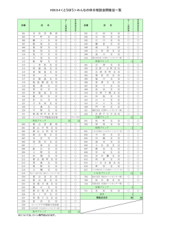 H28.9.4＜とうほう＞みんなの休日相談会開催店一覧