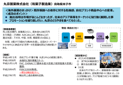 丸京製菓株式会社（和菓子製造業）鳥取県米子市