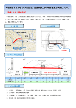 一般国道422号（八知山拡幅）道路改良工事の概要と施工状況について