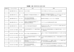 一般演題 口演 - Atalacia