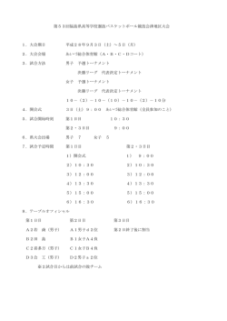 要綱 - 会津バスケットボール協会