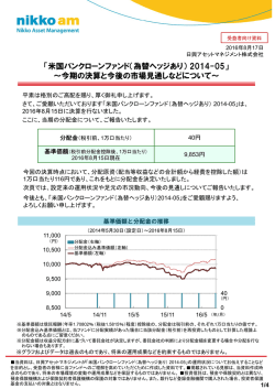 米国バンクローンファンド（為替ヘッジあり） 2014-05