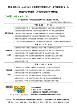 出場校 放送順