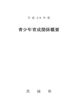 青少年育成関係概要