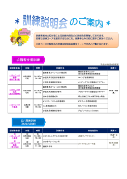 求職者支援訓練