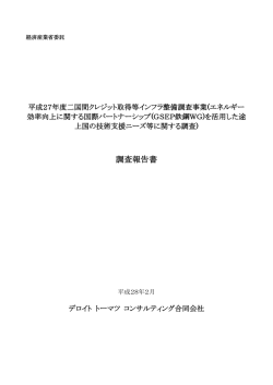 調査報告書 - 経済産業省