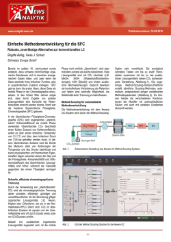 Einfache Methodenentwicklung f&uuml;r die SFC