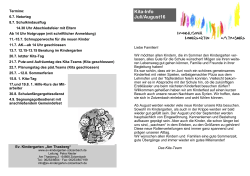Kita-Info Juli/August16 - Evangelischer Kindergarten Zotzenbach