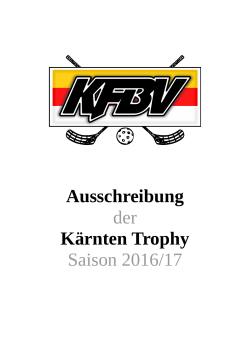 Kärnten Trophy - Kärntner Floorballverband