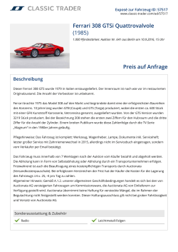 Ferrari 308 GTSi Quattrovalvole (1985) Preis auf