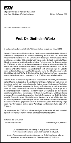 Prof. Dr. DiethelmWürtz