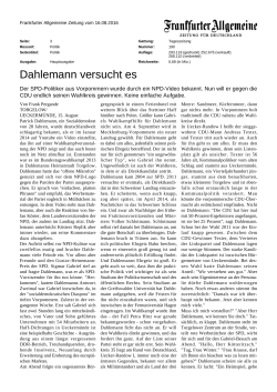 Dahlemann versucht es - FernUniversität in Hagen