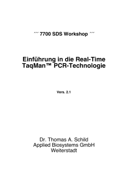 Einführung in die Real-Time TaqMan™ PCR
