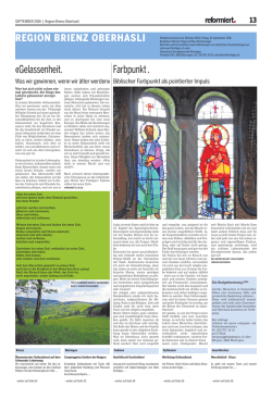 September 2016 - Kirchgemeinde Brienz
