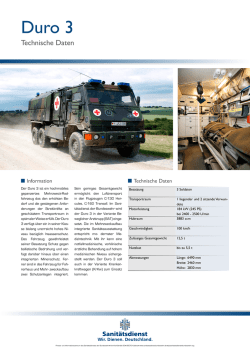 DURO 3 - Sanit&auml;tsdienst Bundeswehr