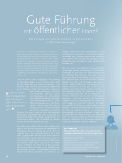 Gute F&uuml;hrung - Public Management Blog