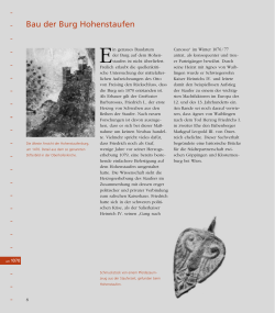Bau der Burg Hohenstaufen