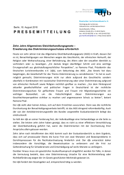 pressemitteilung - Deutscher Juristinnenbund eV