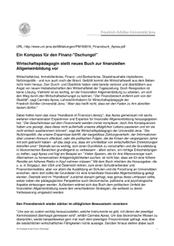 Ein Kompass f&uuml;r den Finanz-"Dschungel" - Friedrich