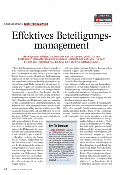 Effektives Beteiligungs- management