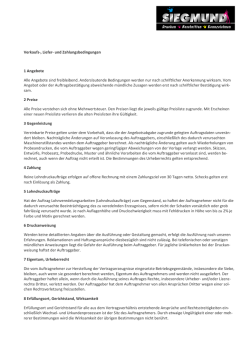 Verkaufs-, Liefer- und Zahlungsbedingungen 1 - Siegmund