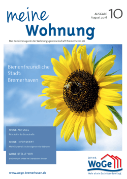 Meine Wohnung Ausgabe 10 / August 2016