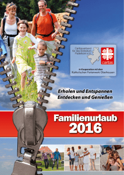 Familienurlaub - Caritasverband für das Erzbistum Paderborn eV