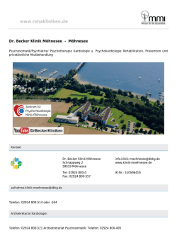 Rehaklinik Dr. Becker Klinik Möhnesee