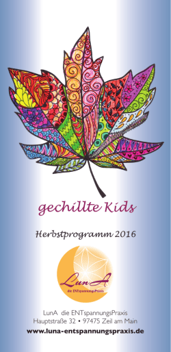 gechillte Kids - LunA - die ENTspannungsPraxis