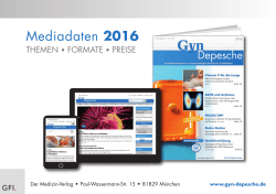 Mediadaten 2016 - GFI