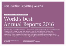 World`s best Annual Reports 2016