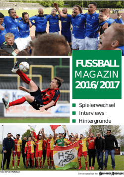 fussball 2016/2017