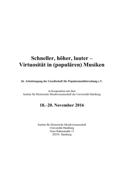Programm - Gesellschaft für Popularmusikforschung eV