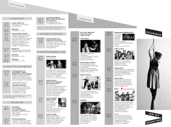 Info-Flyer Kulturprogramm
