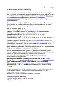 Informationen zum Arge Alp 2016