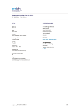 Gruppenmitarbeiter (m) 50-80%