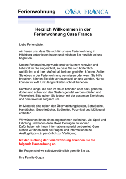 Ferienwohnung