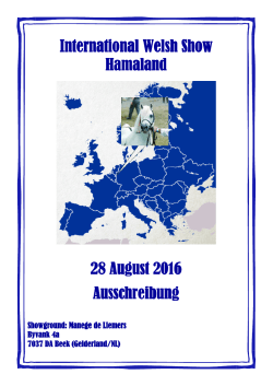 Schedule Hamaland Show 2016 DE