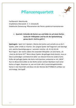 Pflanzenquartett