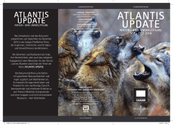 Programm Atlantis update September bis Dezember