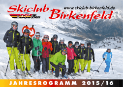 Vereinsheft 2016 - Ski
