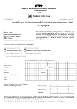 Durchgang P36 - FernUniversit&auml;t in Hagen